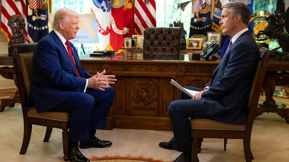 President spars with journalist in fiery 100th day interview