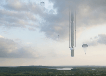 This building will literally hang from the sky above Dubai