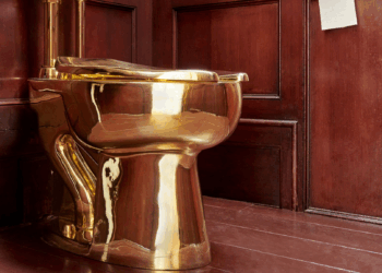 golden toilet