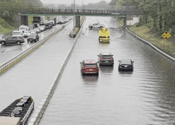 Flash Flooding South of Boston Shuts Down I-93 Amid Historic Rainfall: “A 1 in 200 year event”