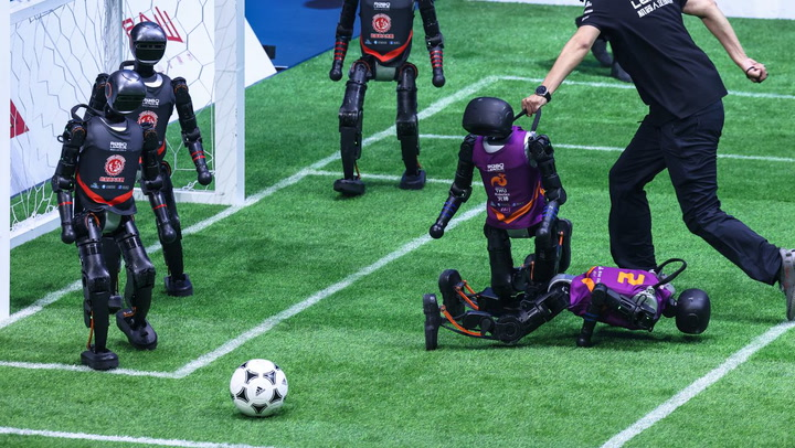 Watch Video: China Makes History With First Fully AI-Powered Robot Football Match