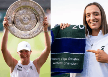 Wimbledon towel gift, Iga Swiatek Wimbledon souvenir, Swiatek double bagel final