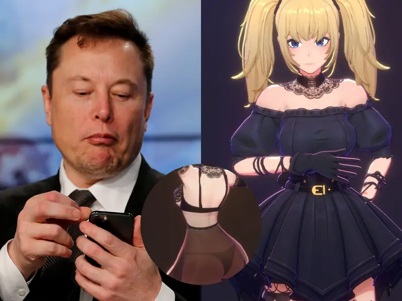 Elon Musk Unveils Grok’s Lingerie-Clad Waifu ‘Ani’ That Can Strip and Flirt
