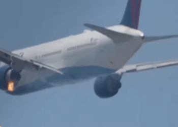 Watch: Delta Airlines Boeing 767 Makes Emergency Landing After Engine Fire