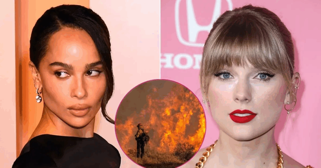Zoë Kravitz Recalls ‘Destroying’ Taylor Swift’s Bathroom During Wildfire Stay