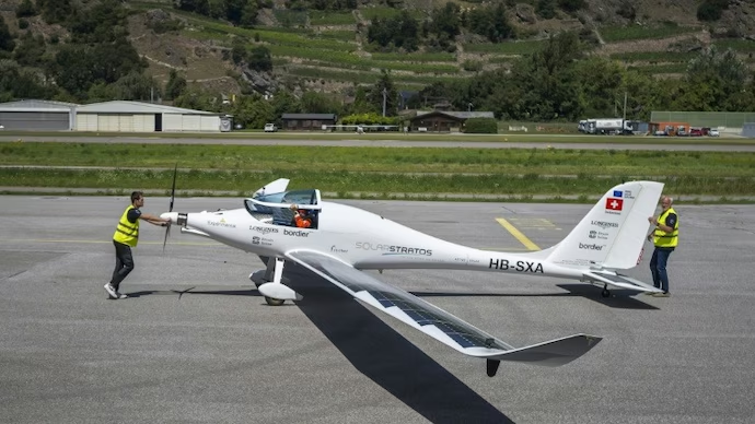 Swiss pilot Raphael Domjan Soars to 9,521m, Shattering Solar Plane Record