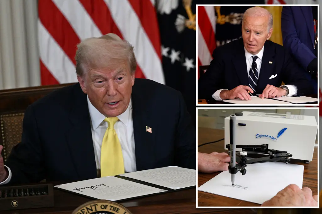 Trump Teases ‘Biden Autopen’ Portrait For New White House ‘Wall of Fame’