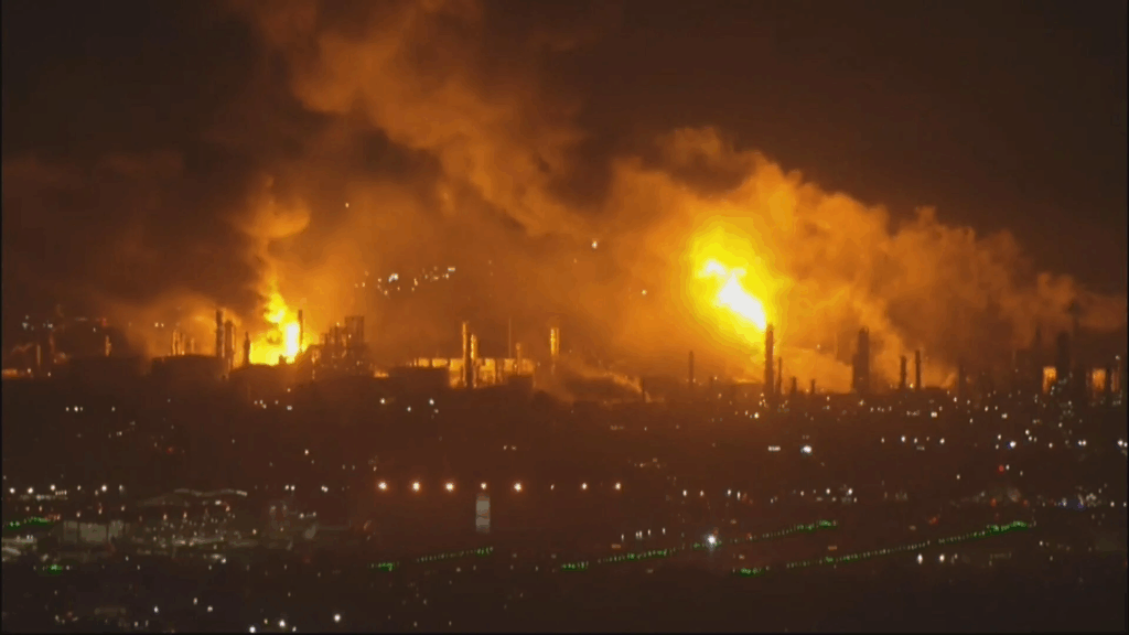 Fireball Erupts at Chevron Refinery in Los Angeles’ El Segundo, Blaze Contained