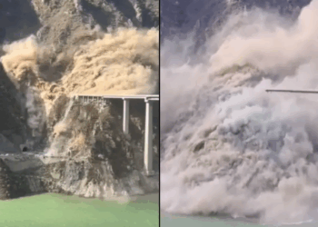 Watch: Newly Built Chinese Bridge Collapses After Mountain Landslide: ‘No Bridge Could Withstand This’