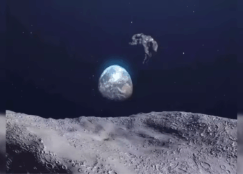 Two Asteroids Strike the Moon, Producing Bright Flash Visible from Earth