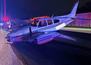 Watch: Plane Makes Emergency Landing on Florida’s I-95, Hits Car