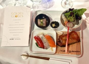 golden globes menu