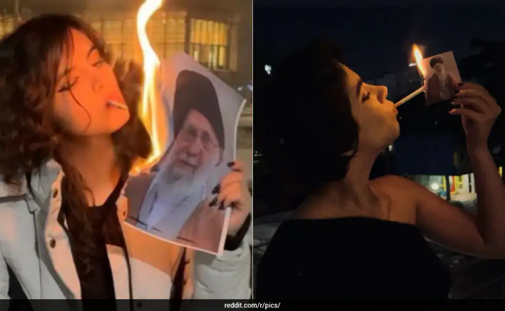 Breezy Explainer: Why Iranian Women Are Using Khamenei’s Photo to Light Cigarettes