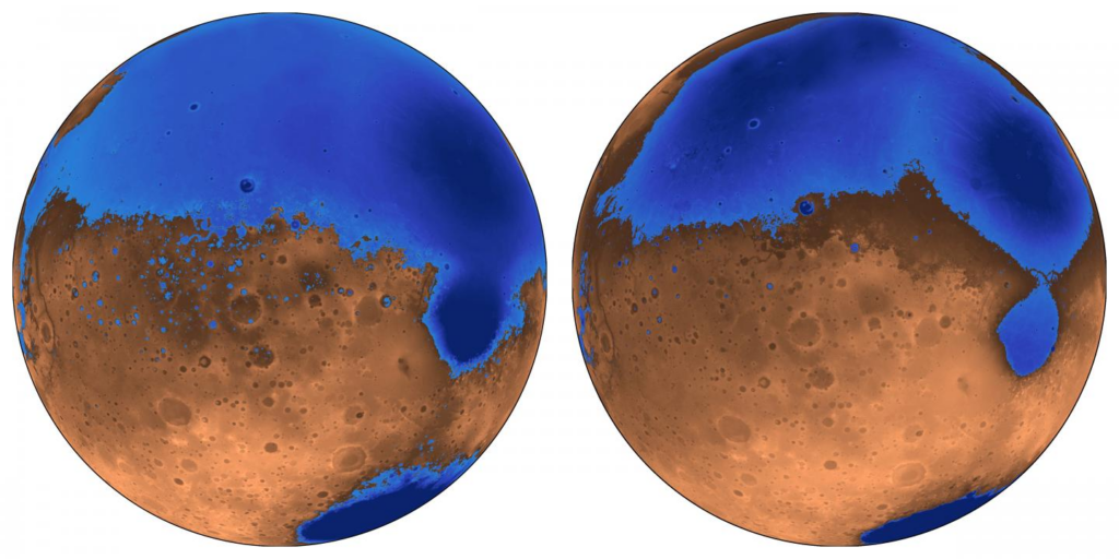 3 Billion Years Ago, Mars Had a Huge Ocean That Covered Half The Planet