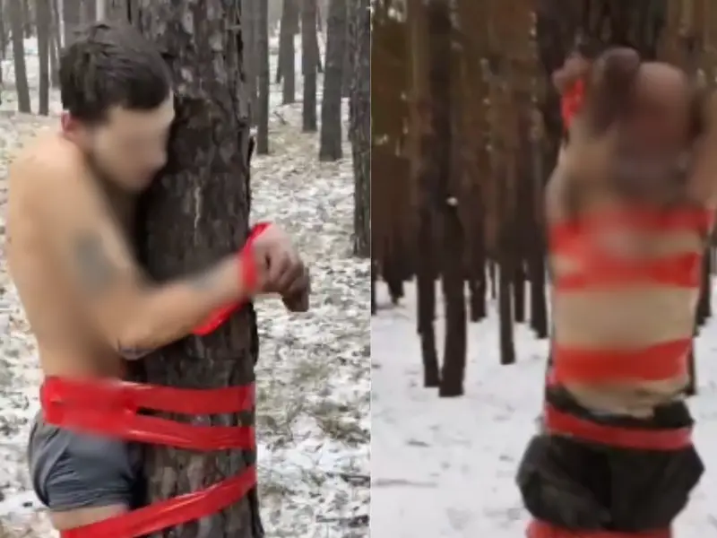 Video: Stripped and Taped to Trees in Killer Cold: Russian Soldiers Punished for Refusing Orders