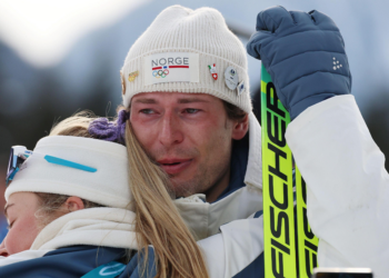 Norwegian biathlete Sturla Holm Laegreid admits to cheating on his girlfriend after winning a bronze medal at the Winter Olympics
