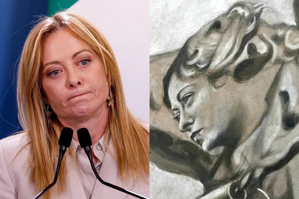 Italian painter restores angel, sparks Giorgia Meloni controversy