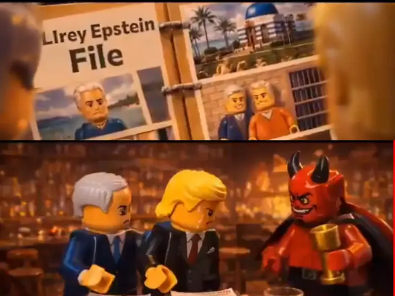 Watch: LEGO-Style Video Claims Trump Started Iran War Over Epstein Files