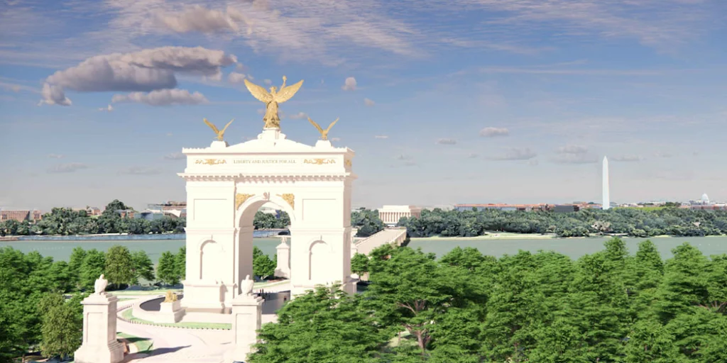 "Independence Arch": Trump Admin Unveils Designs of 250-ft 'Triumphal Arch