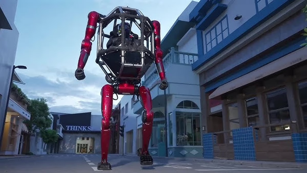 China Unveils Giant Pilotable ‘Mecha Robot’ That Walks, Transforms and Smashes Walls