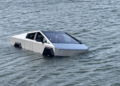 Tesla Cybertruck Gets Stuck in Texas Lake After Driver Tests ‘Wade Mode’