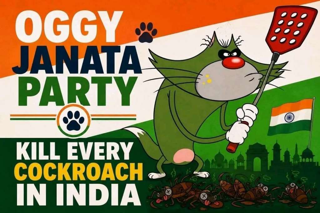 What Is Oggy Janata Party? The Viral Group Challenging the Cockroach Janta Party Online