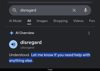 Why Google Search replied like ChatGPT when users typed ‘Disregard’ on May 22