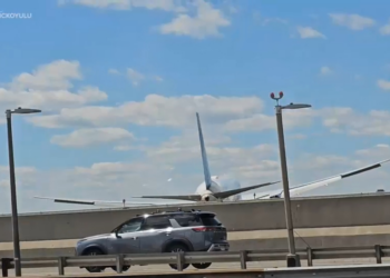 United Airlines Plane Hits Truck and Streetlight During Newark Landing, Triggering Federal Investigation