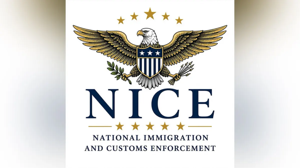 Trump Sparks Online Frenzy After Sharing ‘NICE’ Immigration Enforcement Logo