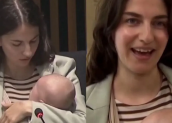 Sweden’s Romina Pourmokhtari Brings Baby to EU Climate Meeting, Spotlighting The Country’s Parental Leave Model