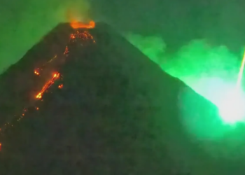 Meteor Near Philippines Volcano Sparks UFO Speculation, Scientists Say It Was Likely a Satellite Glint