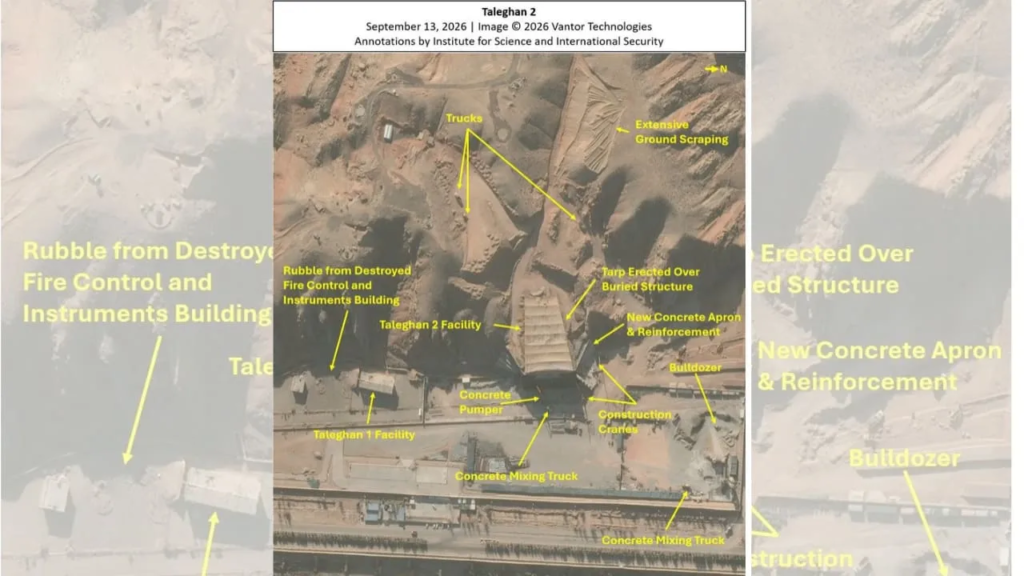 Iran Rebuilding Nuclear-Linked Parchin Facility? Satellite Images Show Rapid Reconstruction at Taleghan 2