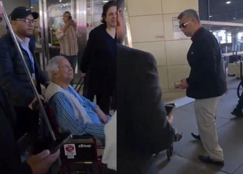 Muhammad Yunus Faces Angry Bangladesh Expatriates at JFK Airport in New York