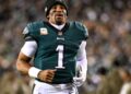 Eagles quarterback Jalen Hurts during a 2022 game against Washington