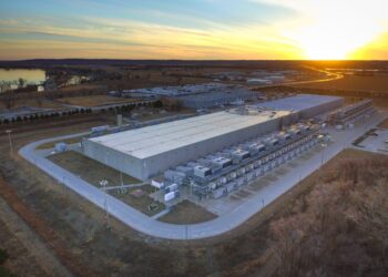Google data center buildings in Council Bluffs, Iowa