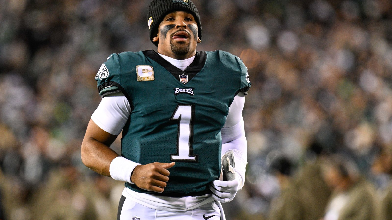 Eagles quarterback Jalen Hurts during a 2022 game against Washington