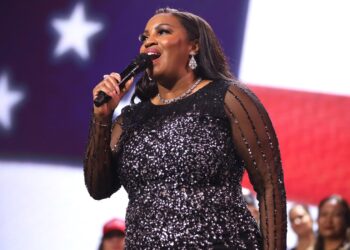 Singer Mary Millben performing on stage