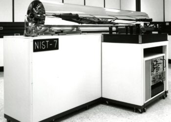 NIST-7 caesium beam atomic clock at the National Institute of Standards and Technology